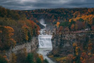 Autumn View - Genesee River - Middle Falls