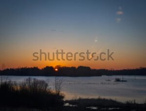 Early Morning Sunrise over Marsh