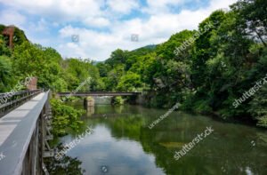 A scenic View of the Landscape at Madam Brett Park in Beacon, NY