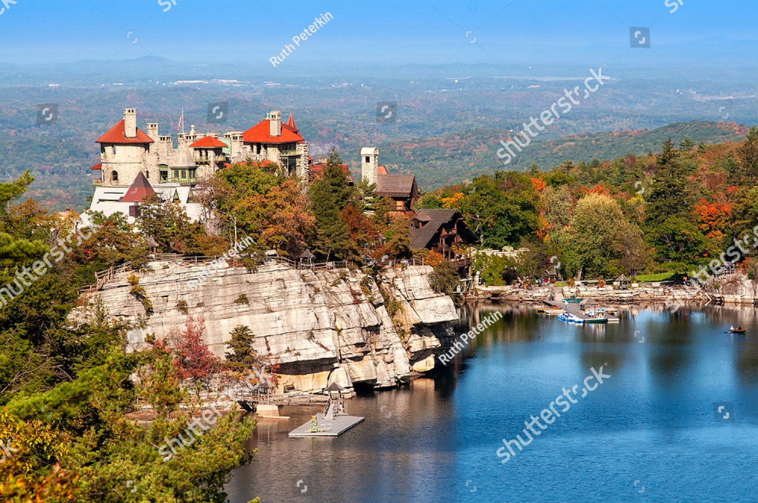 Mohonk Mountain House, nestled in the mountains in Ulster County