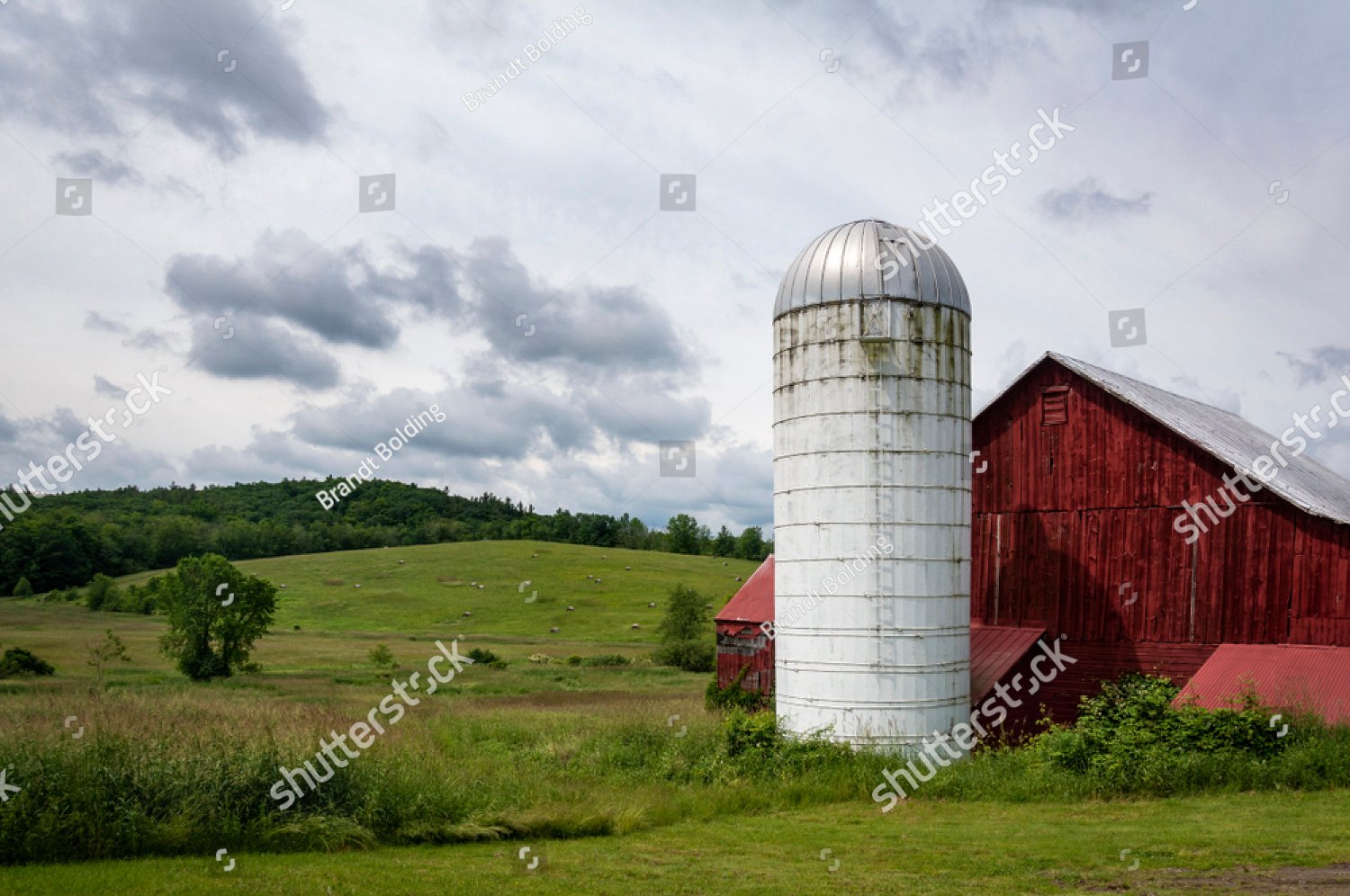 Old White Silo in the Hudson Valley of New York