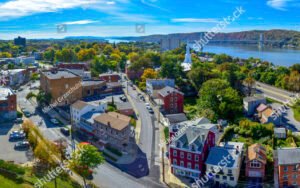 Poughkeepsie View From Walk Over The Hudson